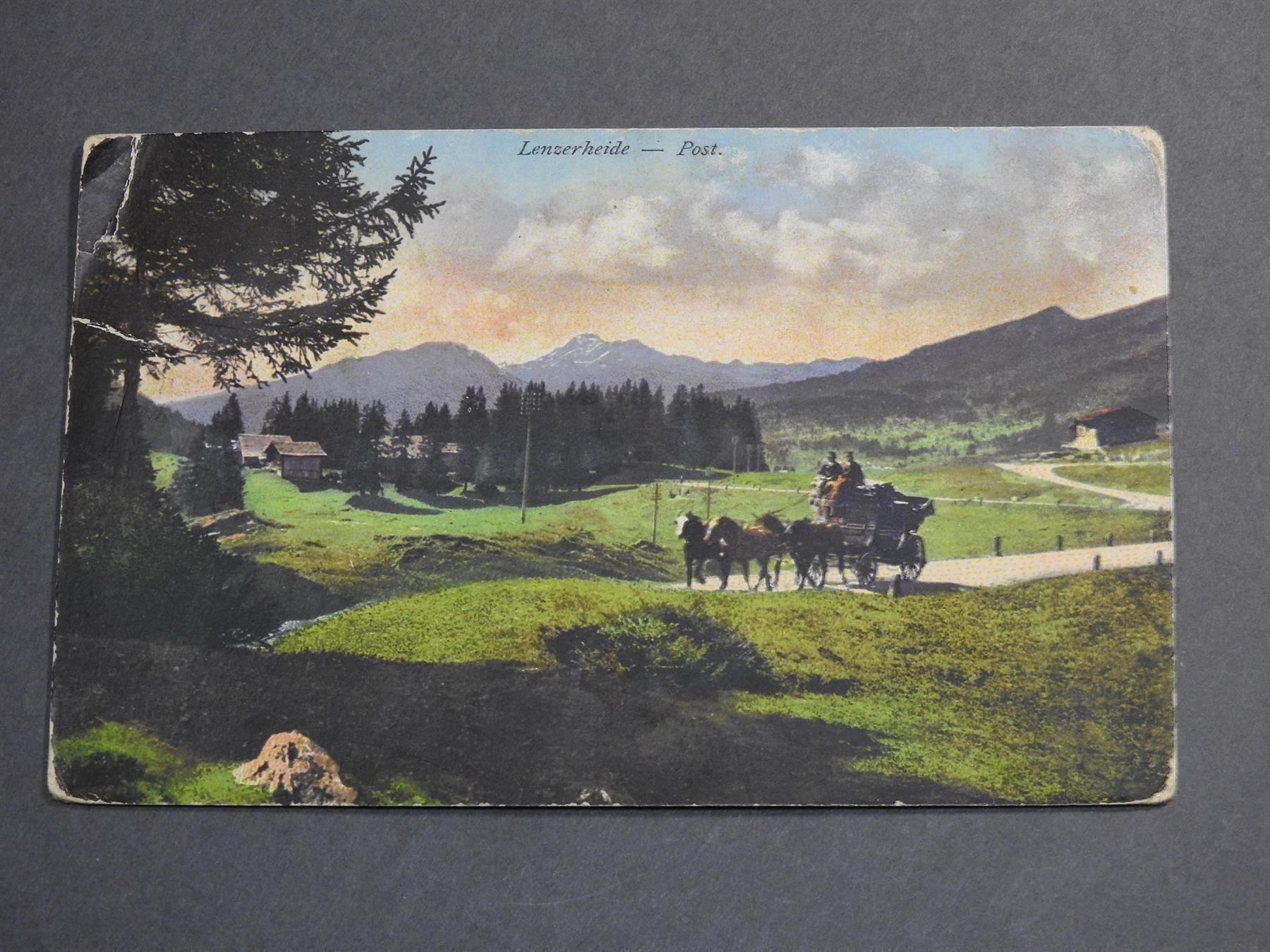 Ansichtskarten: AK - Lenzerheide - Postkutsche – Gebraucht aus Rain von 999-800-K