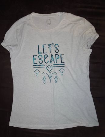 T-shirt femme Decathlon - "Let's escape" - S/M