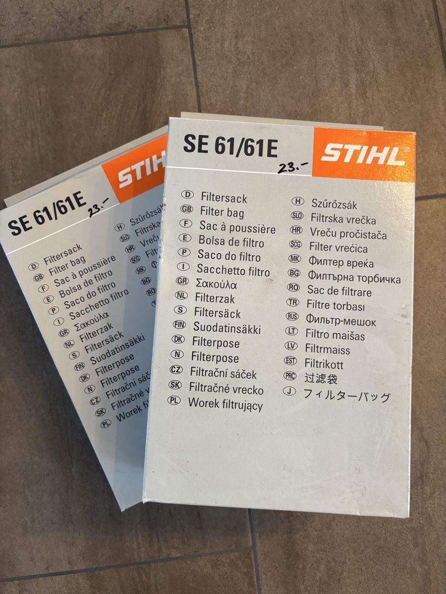 Aspirapolveri & Accessori: Stihl Filtersäcke SE 61/61E – Nuovo e nell'imballaggio originale da Muhen venduto da goldy81