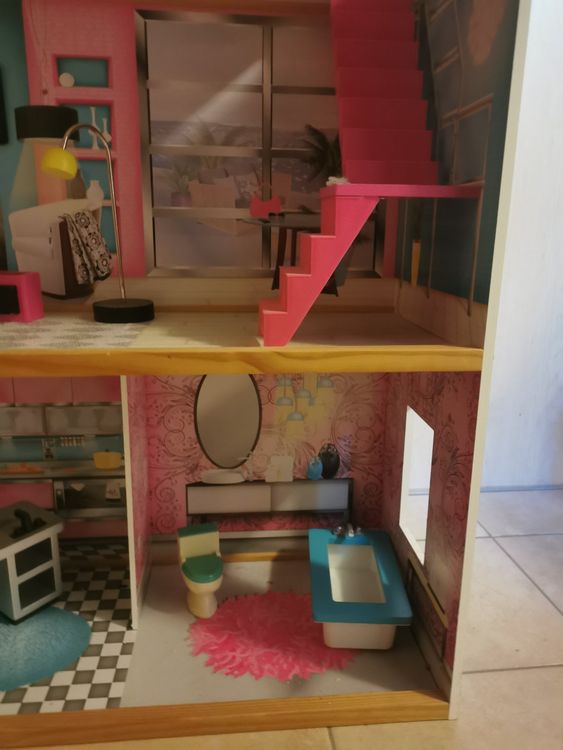 Barbie Haus Holz Xxl