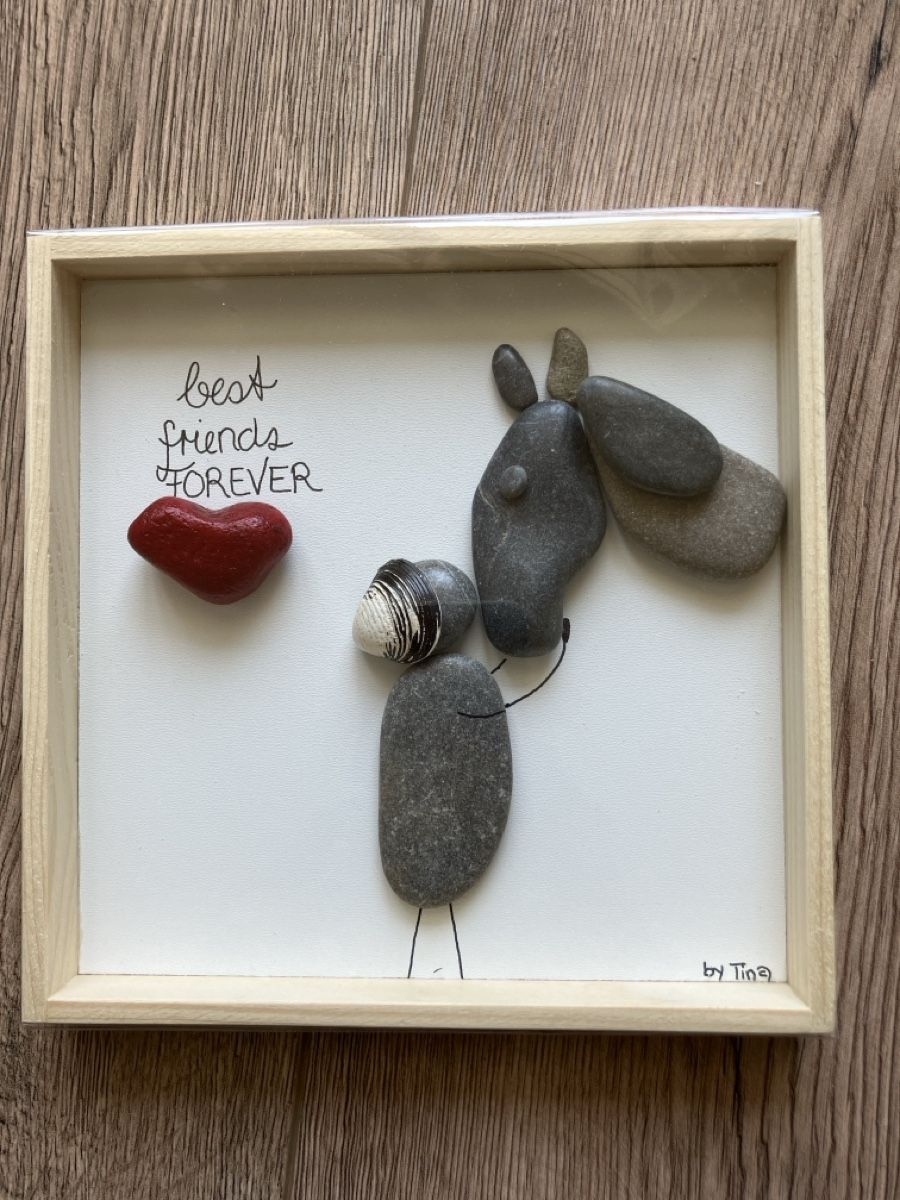 Foto & Immagini: Steinbild Pferd, best Friends forever  – Nuovo e nell'imballaggio originale da Reitnau venduto da Juda65