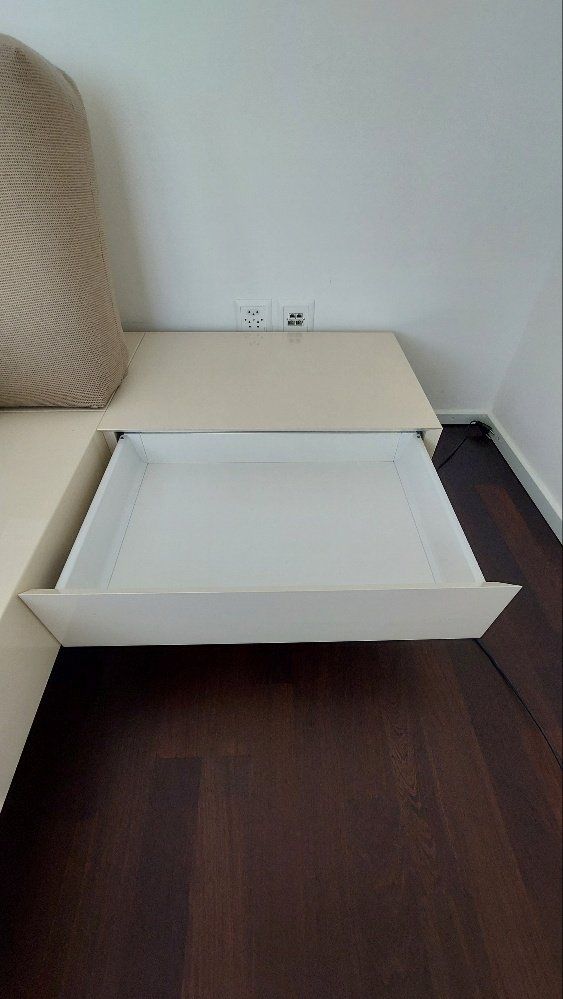 Lits: Design Doppelbett, vanillefarben, Einzelanfertigung – D'occasion à Altendorf par Markus049 2