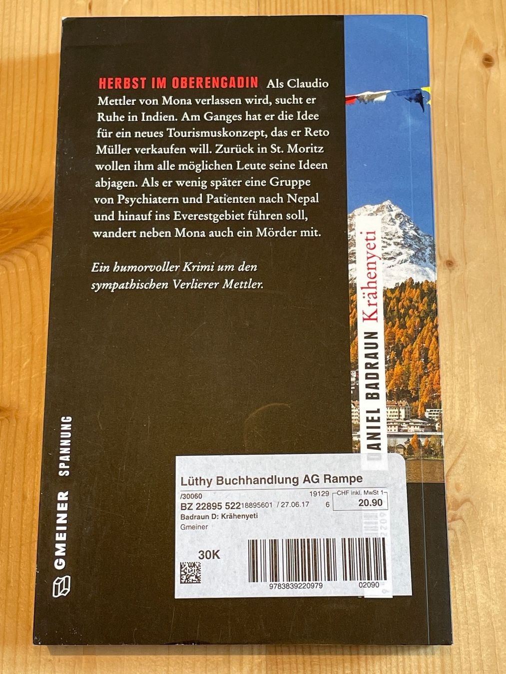 Libri: DANIEL BADRAUN - Krähenyeti (1. Auflage, 2017) – Usato da Frasnacht venduto da GracyStore 1