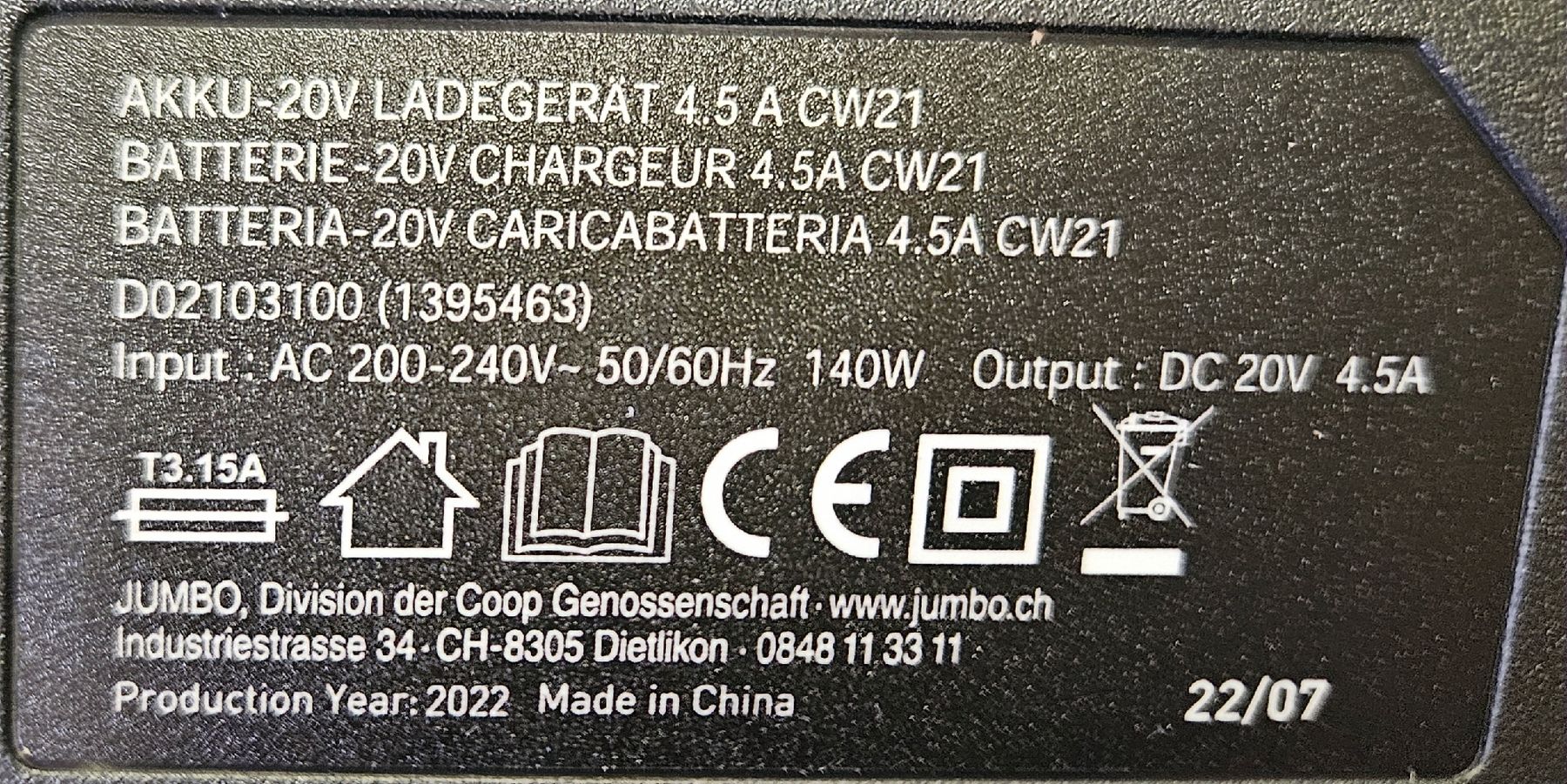 Caricabatterie: Ladegerät Ayce Click&Work 20V - Neu ! – Nuovo (secondo la descrizione) da Oberburg venduto da znas 3