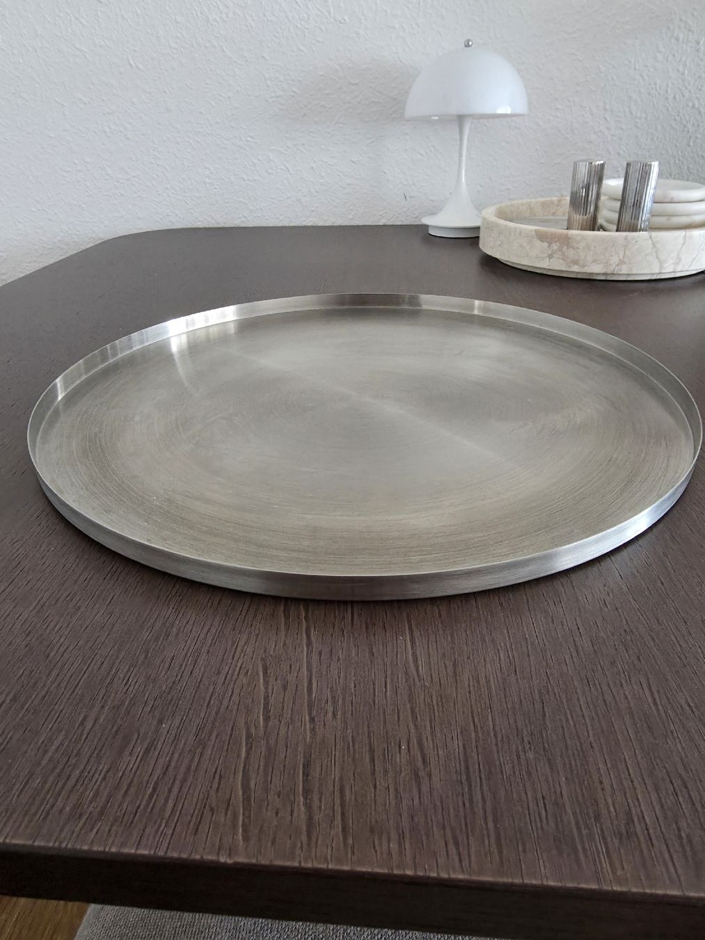 Blomus Servierplatten: Blomus Edelstahl Peasy Tablett / 38cm Durchmesser – Gebraucht aus Gossau SG von Ma_rija92