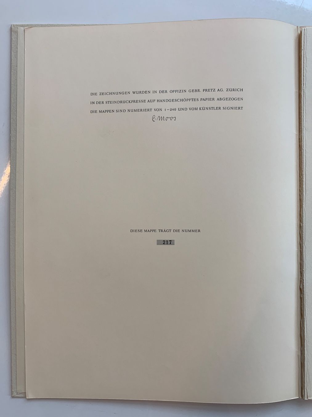 Grafica & Litografie: Litographie - Wald und Baum von Carl Moos – Usato da Zürich venduto da ZuercherBrockenhaus 2