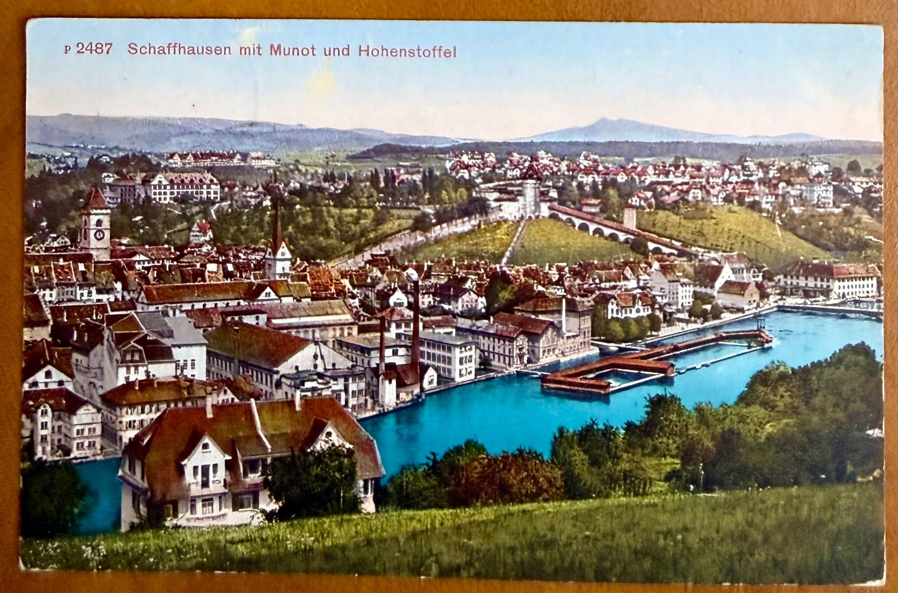 Ansichtskarten: Schaffhausen  1916 – Gebraucht aus Lutry von Ediego