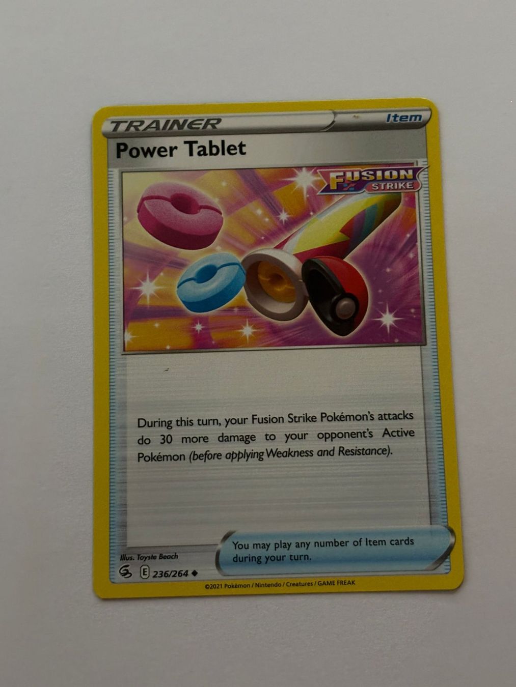 Pokémon Carte collezionabili: Pokemon-Karte Power Tablet 236/264 – Usato da Herisau venduto da Seyashop1