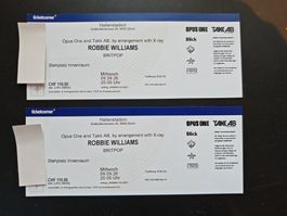 Robbie Williams, 2 Stehplätze, Hallenstadion Zürich, 9.9.26