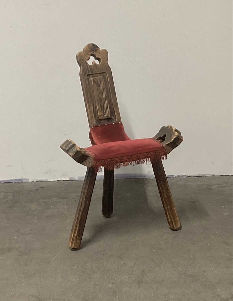 Hocker: Rustikal Tripod Stuhl / Hocker; 1960 er Jahre – Gebraucht aus Burgdorf von swintila 3