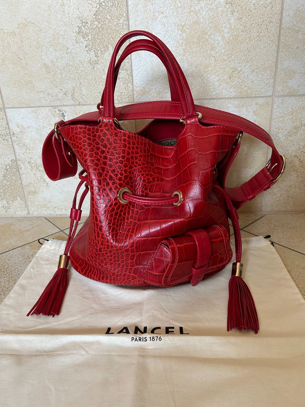 Lancel Taschen für Damen: Lancel Premier Flirt croco – Gebraucht aus Porrentruy von Craps1