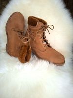 PORTOAKTION! Panama Jack Boots Lammfell Braun Gr. 39