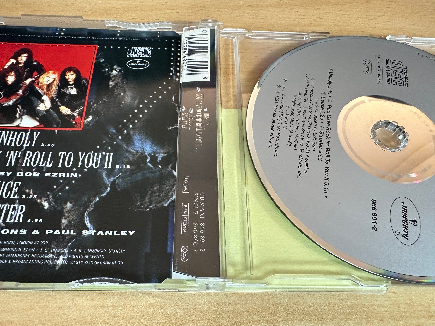CDs: Kiss – Unholy - Maxi  Single CD – Gebraucht aus Rikon im Tösstal von Alpenmutz 1