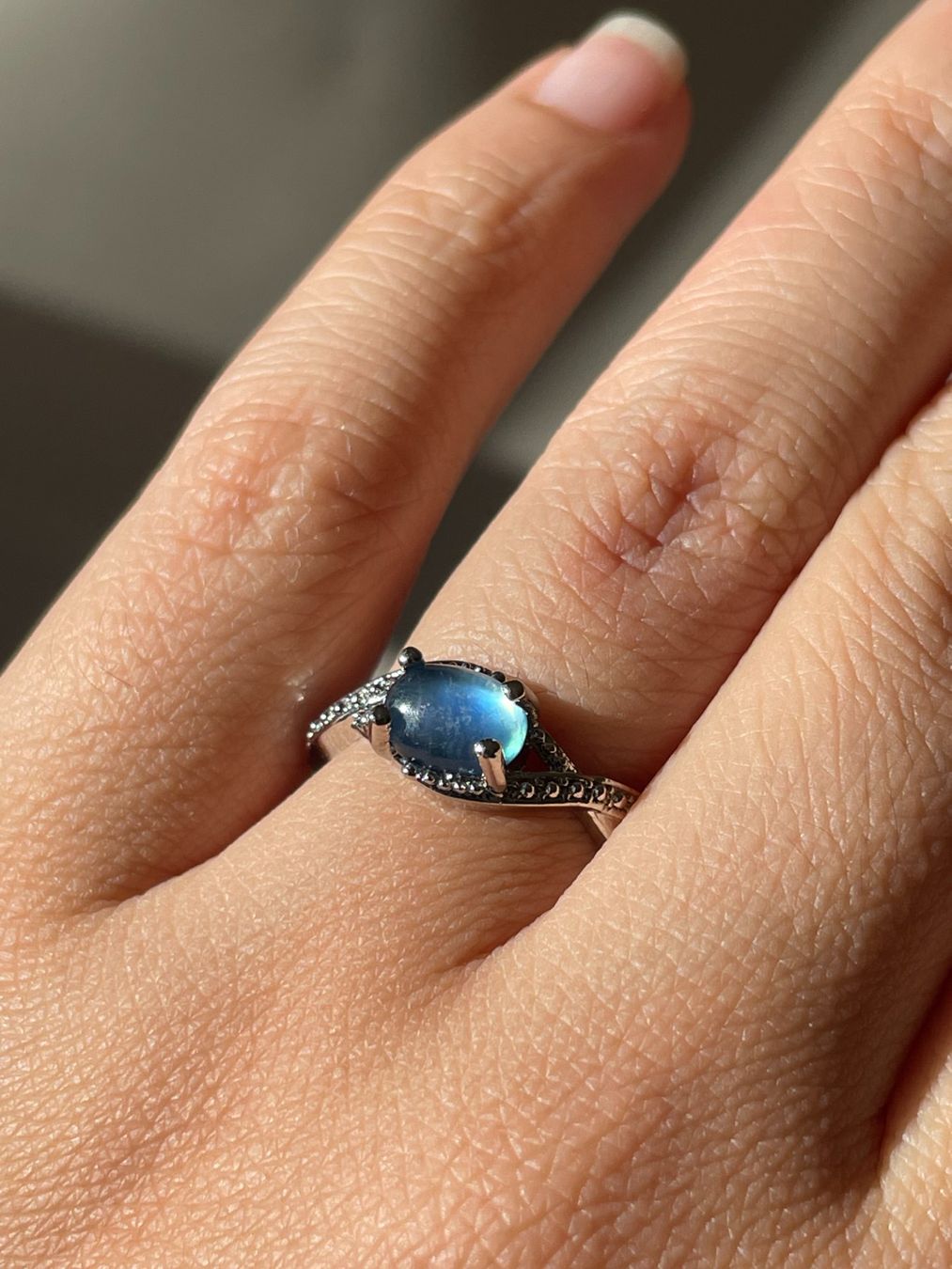 Anelli: 100 % echte rAquamarin-Ring – Edelsteinring – Nuovo e nell'imballaggio originale da Schiers venduto da sisikristall 3