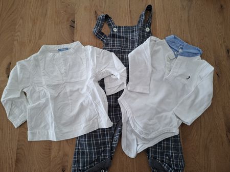 Jacadi Bundle grau blau weiss 74