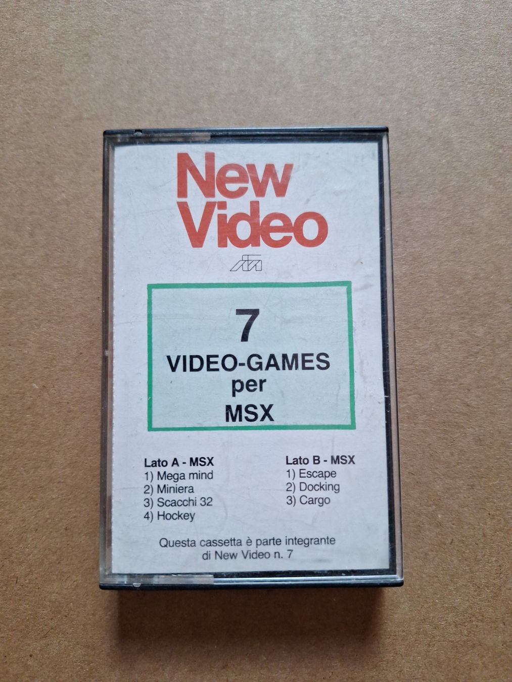 Giochi: New Video - 7 Video Games - MSX Game Kassette - Visiogame – Usato da Altstätten SG venduto da GGsGameshop