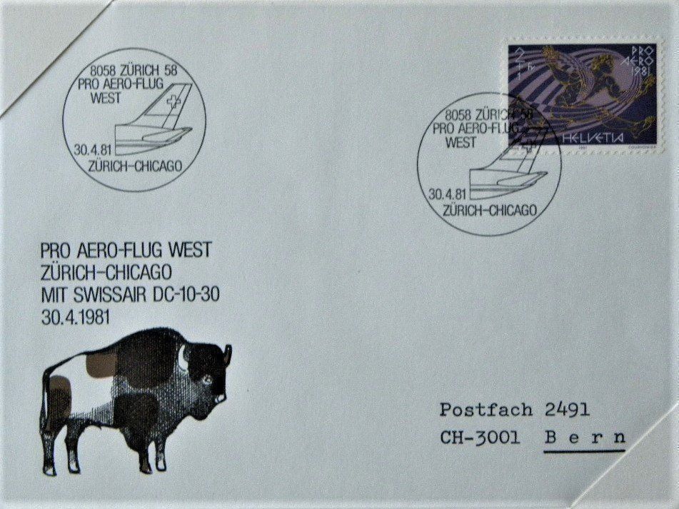 Alle Briefmarken: (133) Pro Aero Jubiläumsflug 1931 - 1981 – Gebraucht aus Schwarzhäusern von Inot3 5
