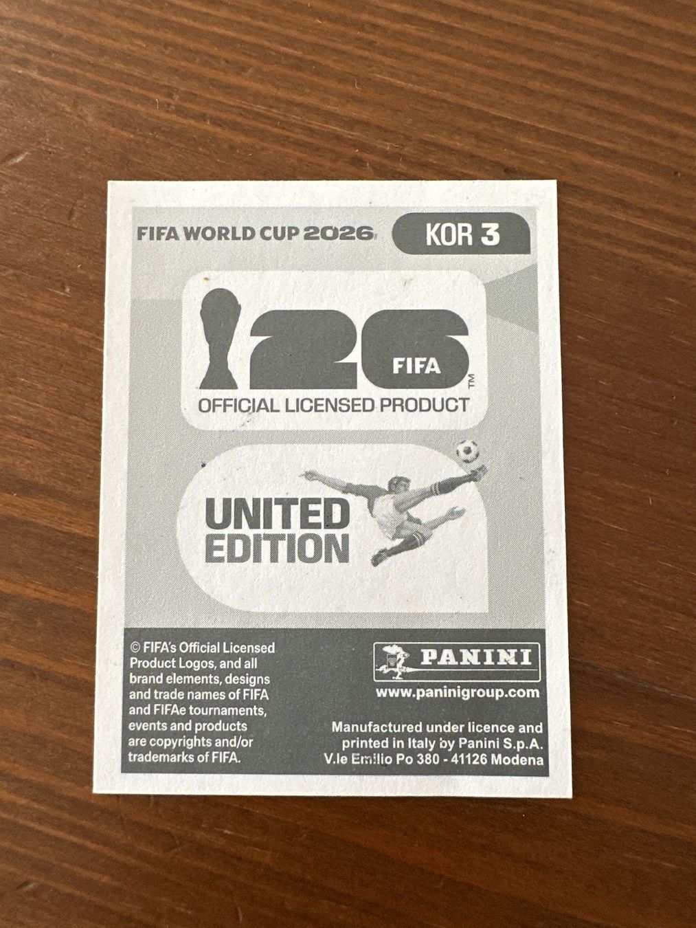 Panini Sammelbilder & Trading cards: Panini KOR 3 FIFA World Cup 2026 – Neu und originalverpackt aus Würenlos von gtvlady_82 1