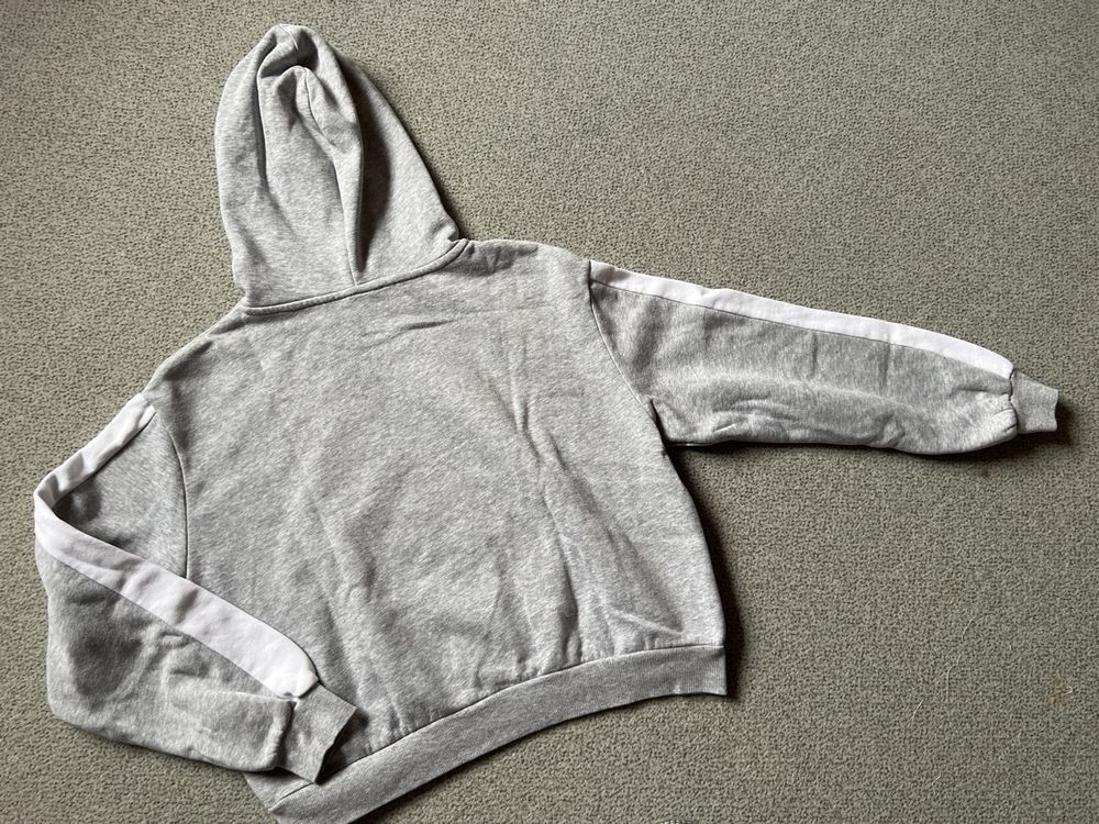 H&m Nasa Hoodie Damen Grau T-Shirt Mit Druck Hellgrau/NASA