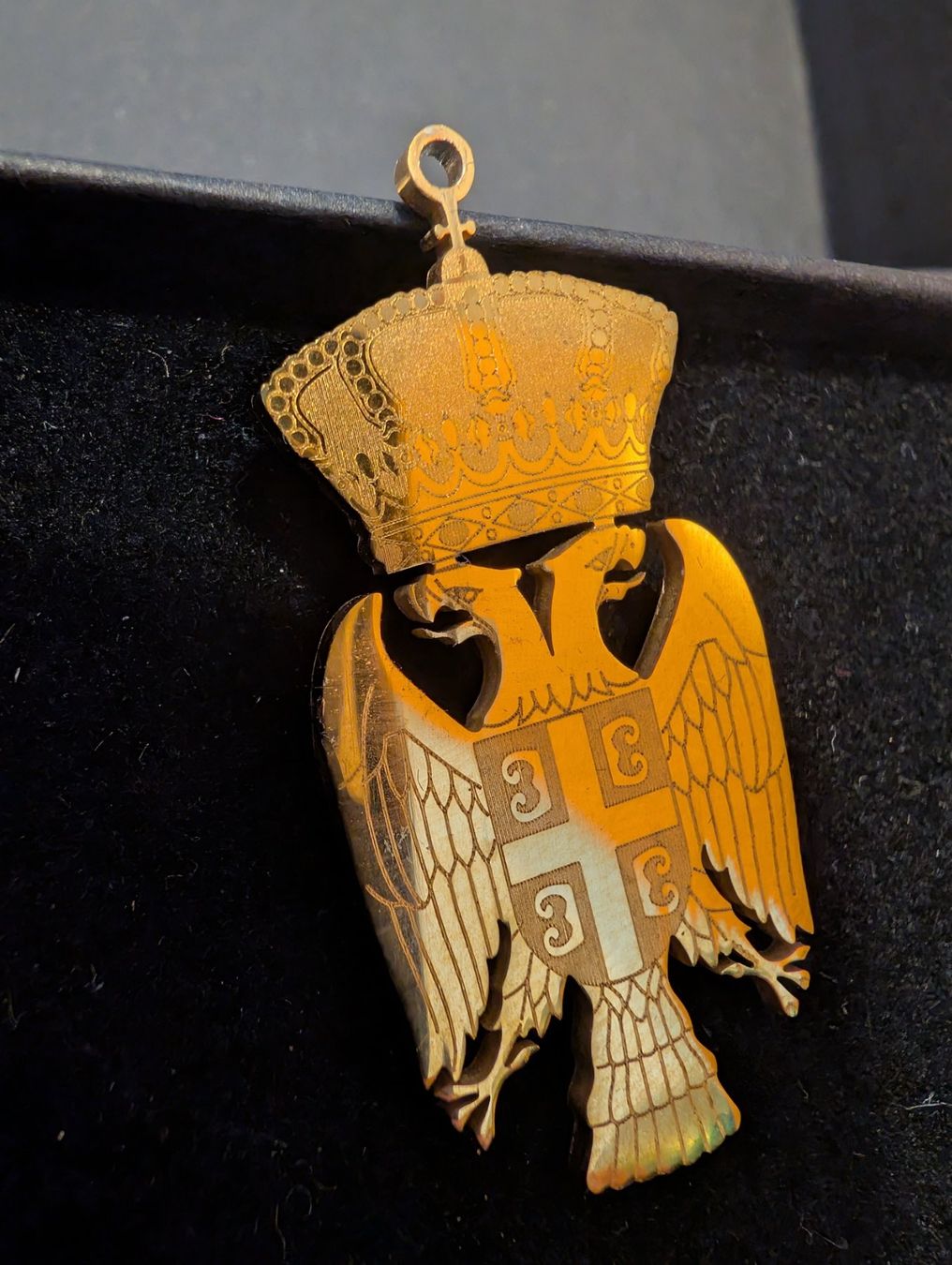 Ciondoli: Serbischer Adler Emblem Halskette Anhänger – Usato da Neuenhof venduto da mlw_w98j 3