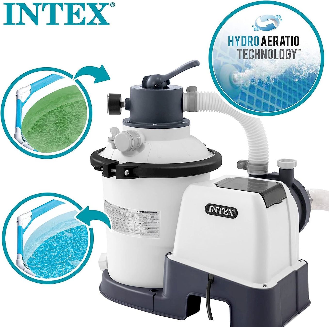 Piscine: Intex Krystal Clear Sandfilteranlage – Nuovo e nell'imballaggio originale da Bottighofen venduto da zaap 1