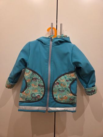 Babauba Handmade Winter Softshelljacke Gr. 104 neuwertig