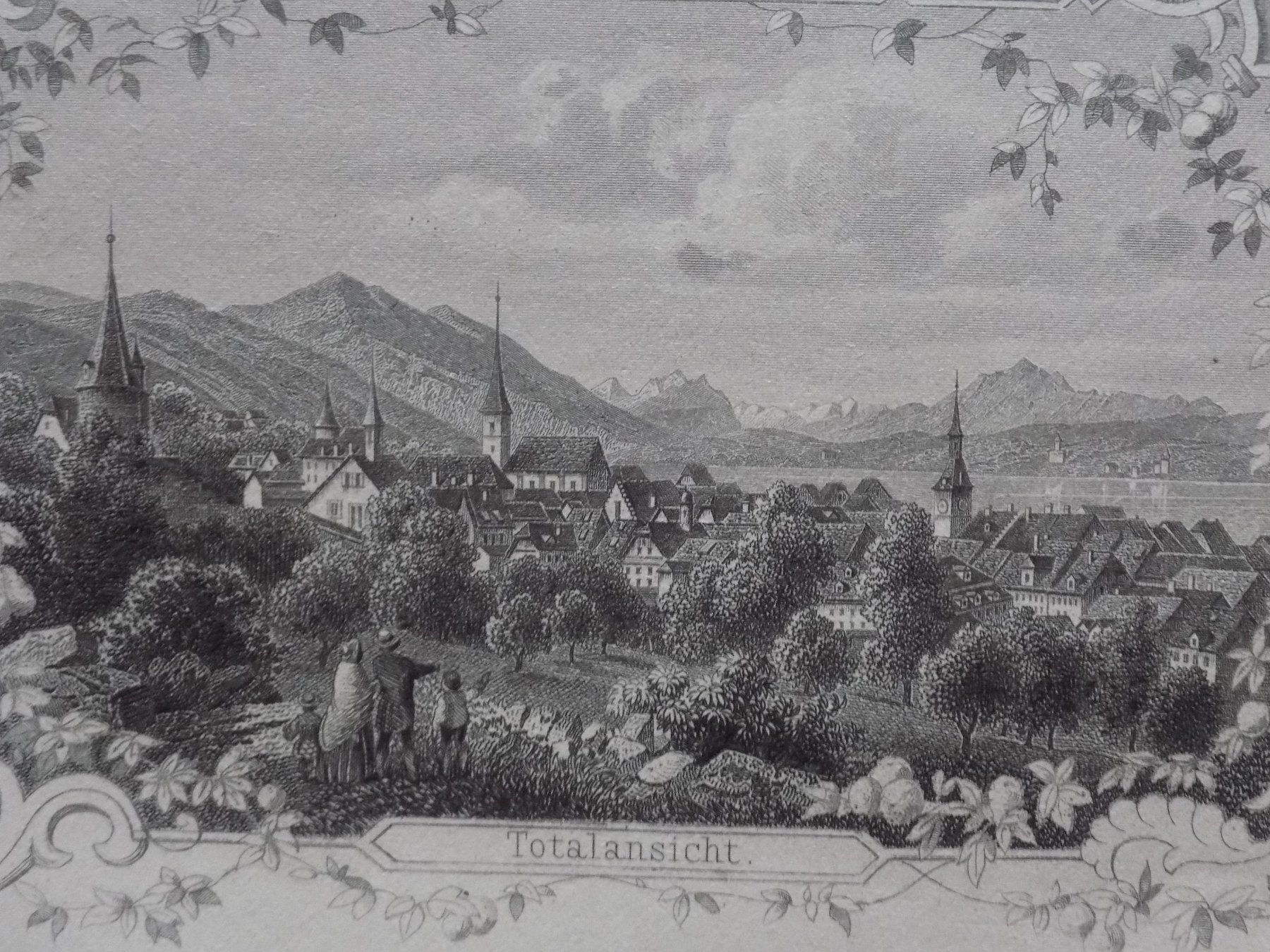 Gravures: Souvenirblatt Zug – D'occasion à Risch par Rischli15 4