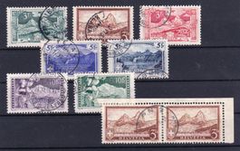 1914/33, Gebirgslandschaften, gest. Serie + Paar, SBK 150.-