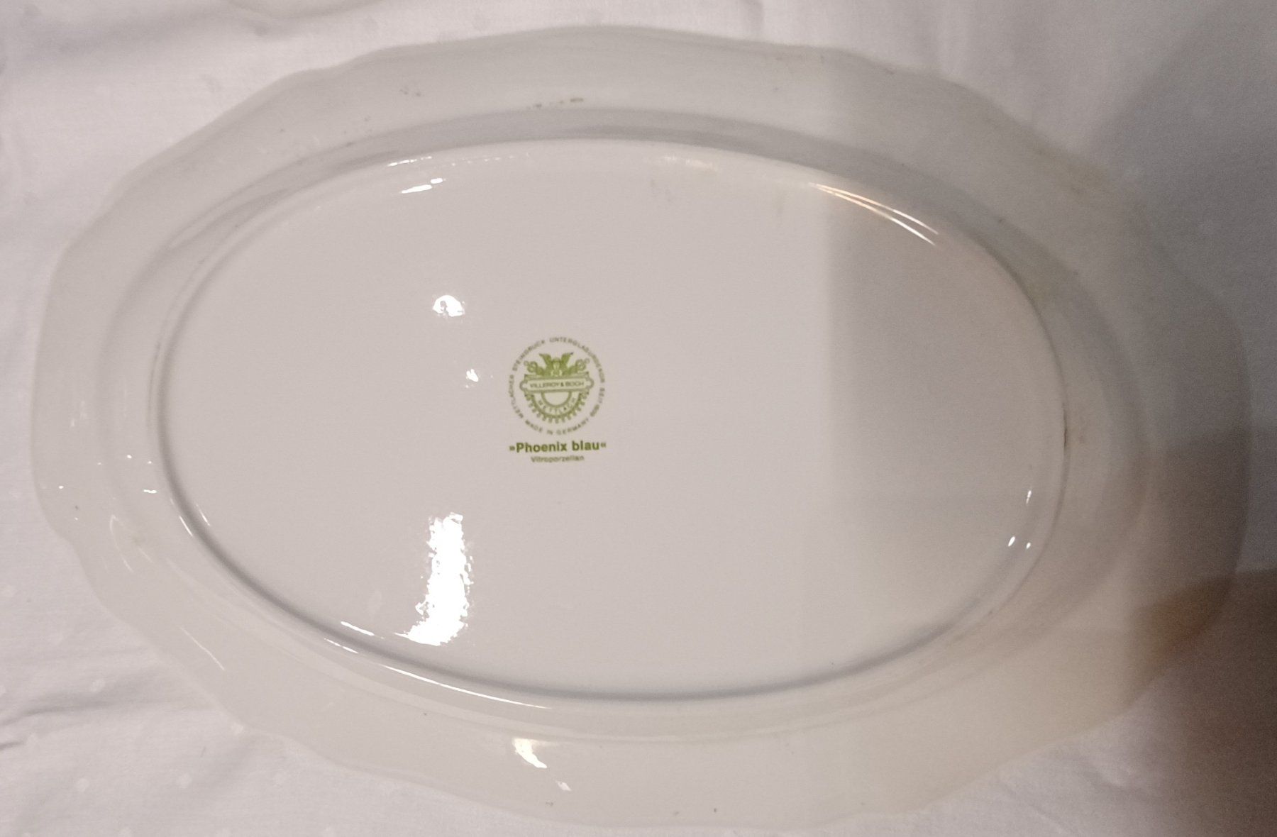 Villeroy & Boch Piatti di portata: Villeroy Boch Phönix Blau Servierplatte Oval Platte – Usato da Ebikon venduto da Melbarb 3