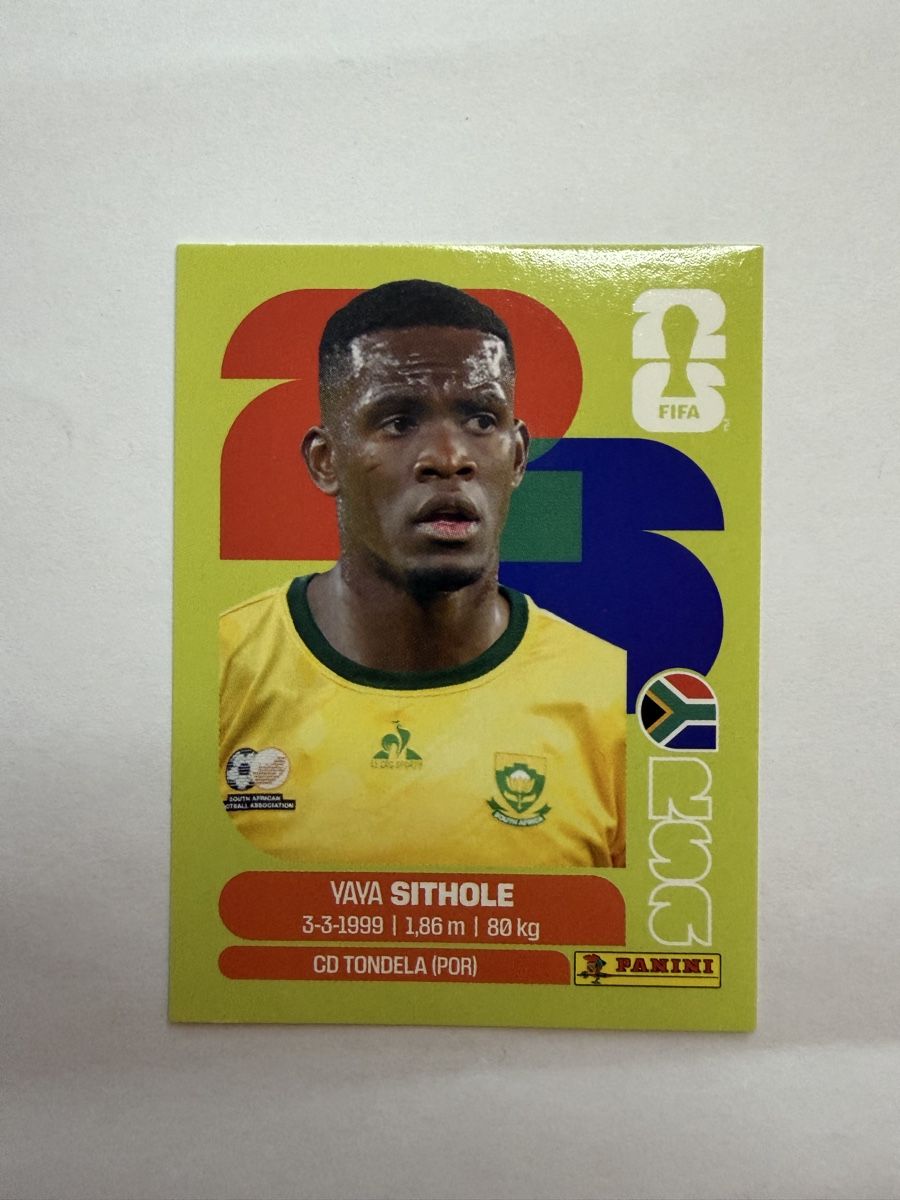 Panini Carte collezionabili: Panini 2026 YAYA SITHOLE RSA 15 – Nuovo (secondo la descrizione) da Benglen venduto da Belen.abr