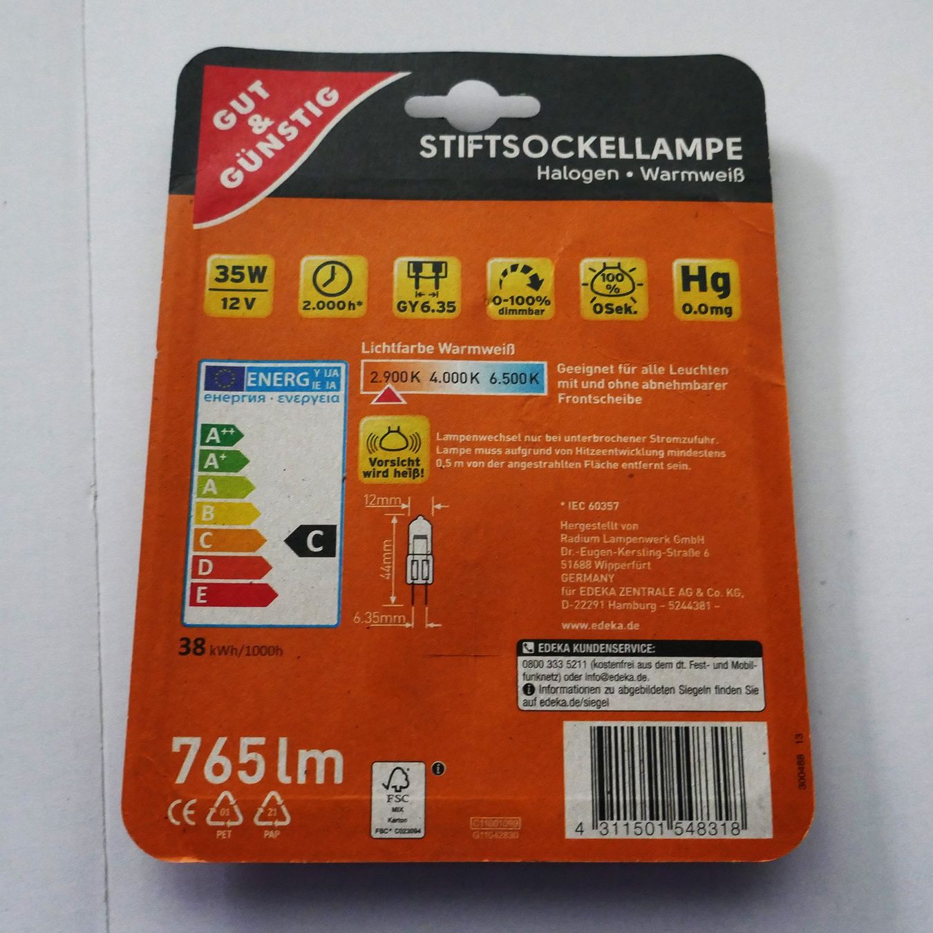 Lampen: Halogen Stiftstock Lampen Birnen – Gebraucht aus Ehrendingen von Wolfmanjack 2