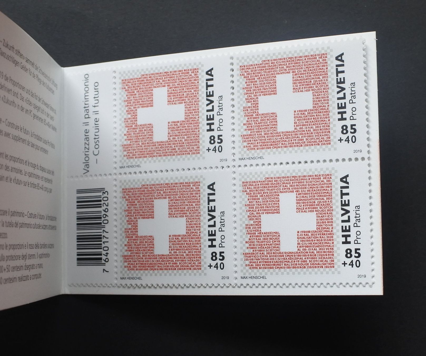 Alle Briefmarken: 2019 Pro Patria Markenheftchen ** – Neu (gemäss Beschreibung) aus Lugano von fc2017 2