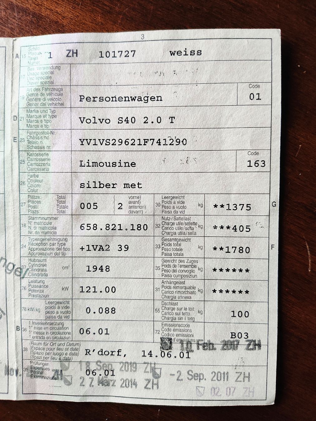 Volvo Autos: Volvo V40 2.0T – Defekt aus Zwillikon von streichli01 4
