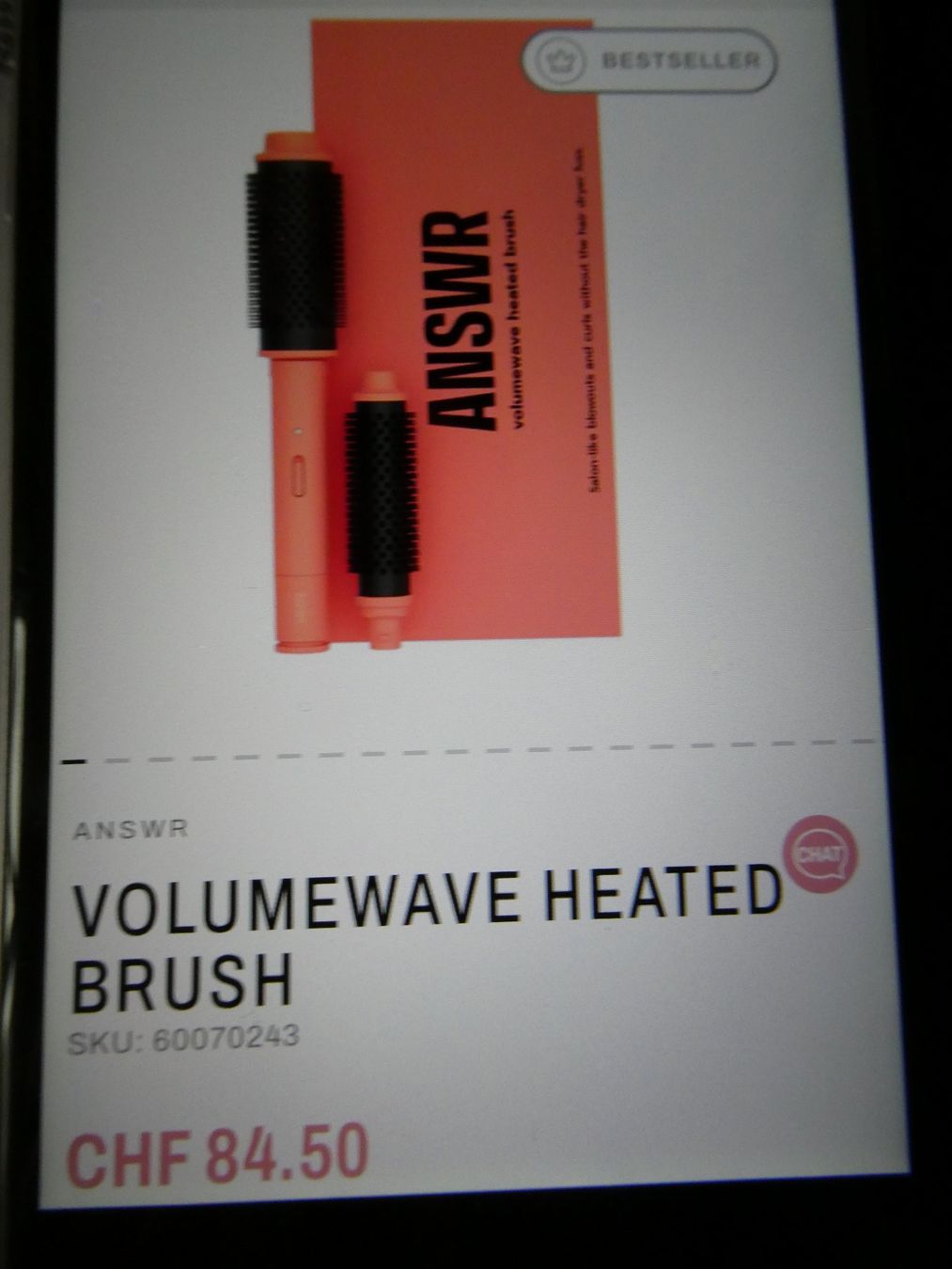 Prodotti per capelli: Volumenbrush ANSWR – Usato da Zürich venduto da olympus03