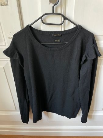 Massimo Dutti Volant Wool and Cashmere Blend Pullover