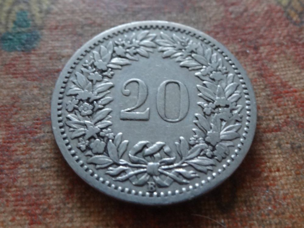 Tutti le monete: 20 Rp. 1885  (D) – Usato da Romanel-sur-Lausanne venduto da Swift13 1