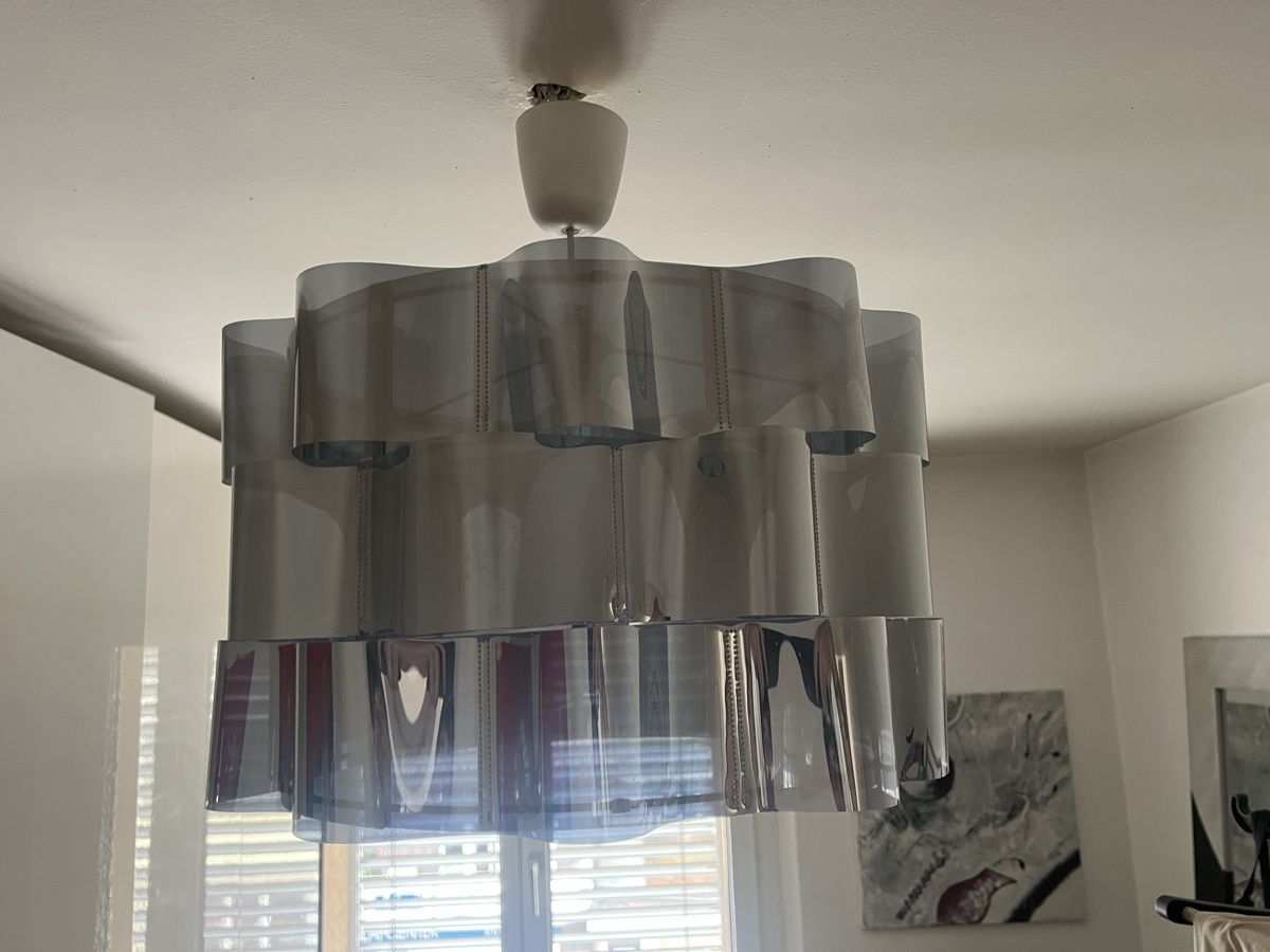 Ikea Kronleuchter & Deckenlampen: Smoked Acrylic Waterfall Pendant Light - Great Design! – Neu (gemäss Beschreibung) aus Wil SG von BrunoY