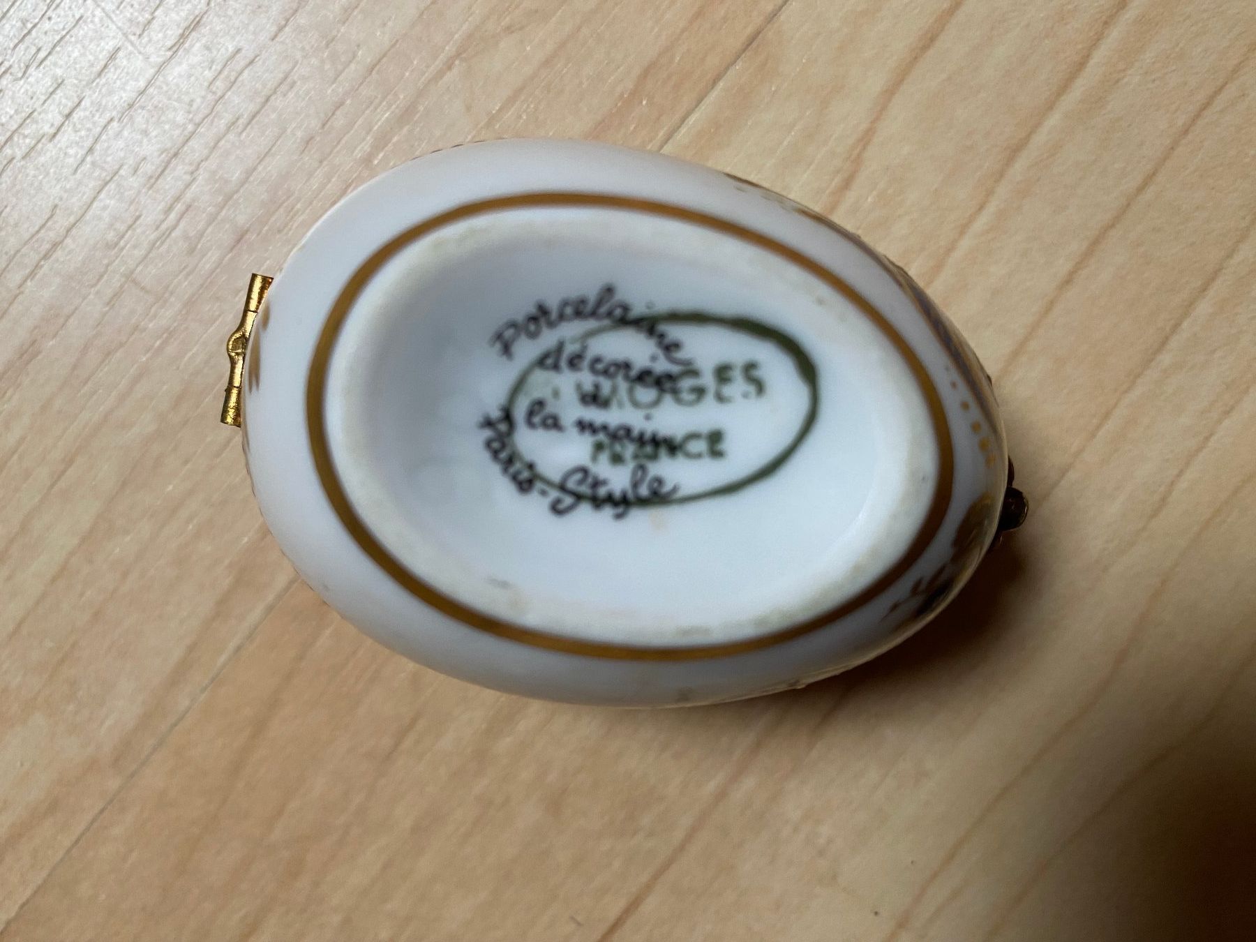 Tutte le decorazioni: Edles Porzellan-Ei, LIMOGES – Usato da Kallnach venduto da CadaSepia 4