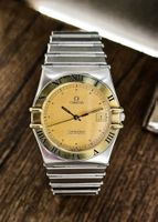 Omega Constellation, Gold und Edelstahl aus Quarz 2000er