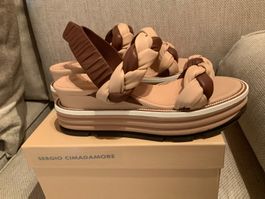 Sergio Cimadamore sandales en cuir, taille 36. Neuves.