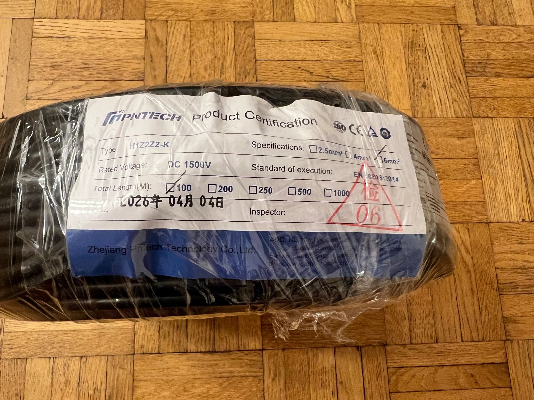 Kabel: 100 Meter Solarkabel 6mm2 schwarz – Neu und originalverpackt aus Burgdorf von A006972 2
