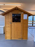 Gerätehaus Holz 152 x 130 cm mit Einzeltüre - Ab EXPO 9548