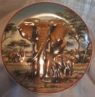 Dekorationsteller Elefanten Afrika 23cm, vom WWF