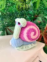 Gehäkelte Schnecke, Stofftier, Kuscheltier, Handmade Neu