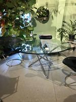Cassina 713 Tensegrity Esstisch Theodore Waddell Glas Chrom