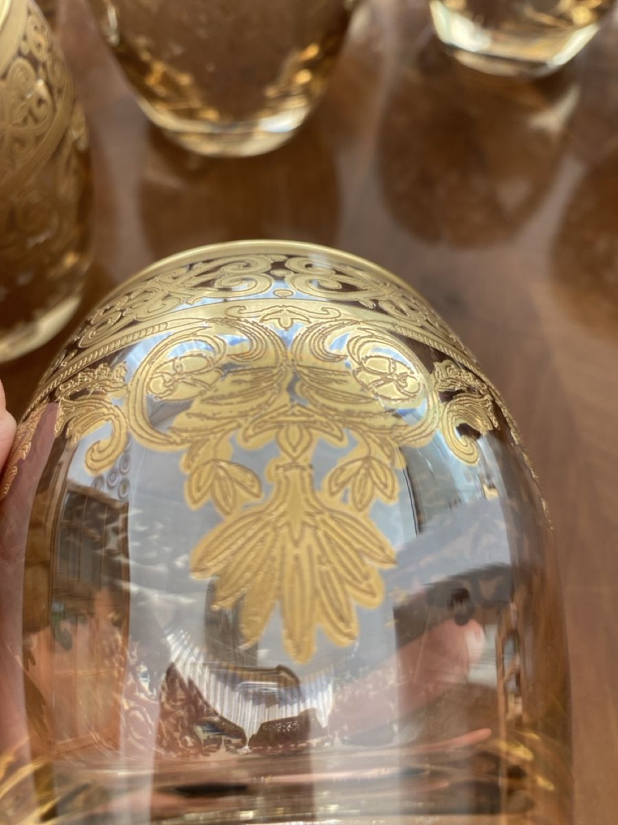 Bicchieri: 14 Trinkgläser mit Golddekor – Usato da Burgdorf venduto da gre_2ftz 2