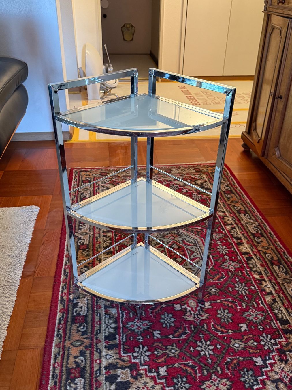 Scaffali: Eckregal 3 Ablagen Chrom Glas – Usato da Allschwil venduto da meeresperle