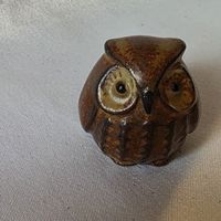 Eule Figur Ton Prägung Sammelwert Retro