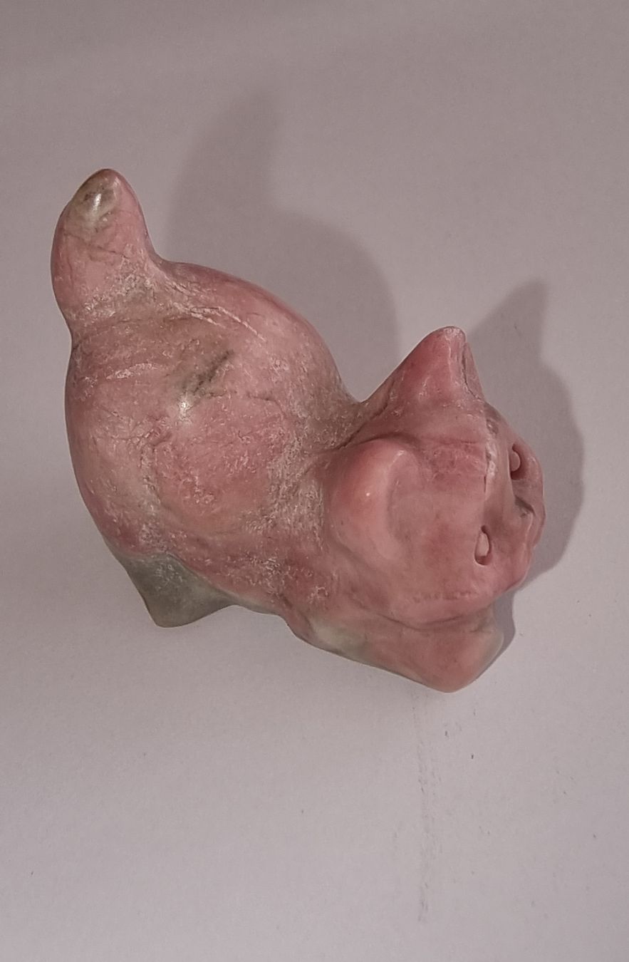 Figuren: Rhodonith Katze Statue / Figur – Neu und originalverpackt aus Menziken von Mirager 2