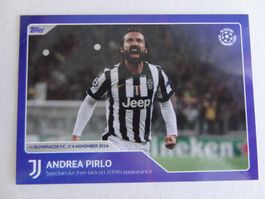 topps Andrea Pirlo Juventus 30 Jahre Champions League